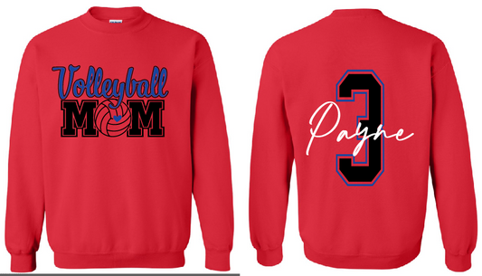 Volleyball mom crewneck sweatshirt